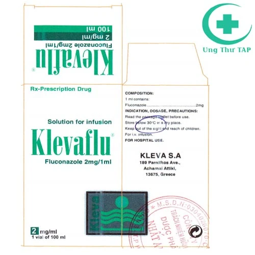 Klevaflu Sol.Inf 2mg/1ml - Thuốc kháng sinh của Hy lạp