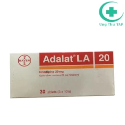 Adalat LA 60mg Bayer - Thuốc điều trị tăng huyết áp của Đức