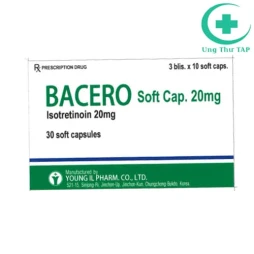 Bacero Soft Cap. 20mg - Thuốc điều trị bệnh trứng cá nặng
