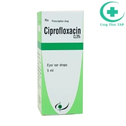 Ciprofloxacin 0,3% 5ml Bidiphar - Thuốc điều trị nhiễm khuẩn ở mắt, tai