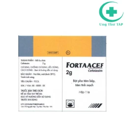 Fortaacef 2g Pymepharco - Thuốc điều trị các bệnh nhiễm khuẩn nặng