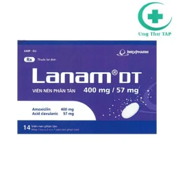 Lanam DT 400mg/57mg - Thuốc kháng viêm bàng quang, viêm niệu đạo