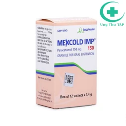 Mexcold 150 - Thuốc điều trị đau và sốt từ nhẹ đến vừa