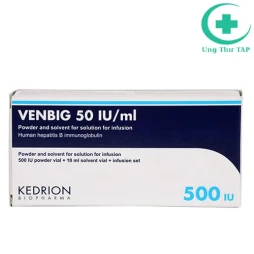 Venbig 500IU Kedrion - Thuốc phòng ngừa tái phát viêm gan B