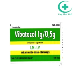 Vibatazol 1g/0,5g VCP - Thuốc điều trị nhiễm khuẩn, nhiễm trùng