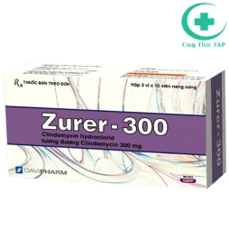 Zurer-300 - Thuốc điều trị nhiễm khuẩn nặng của Davipharm