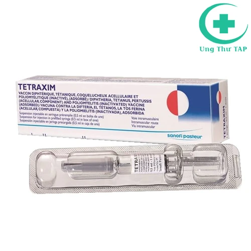 Tetraxim - Vắc-xin phòng bạch hầu, ho gà, uốn ván, bại liệt