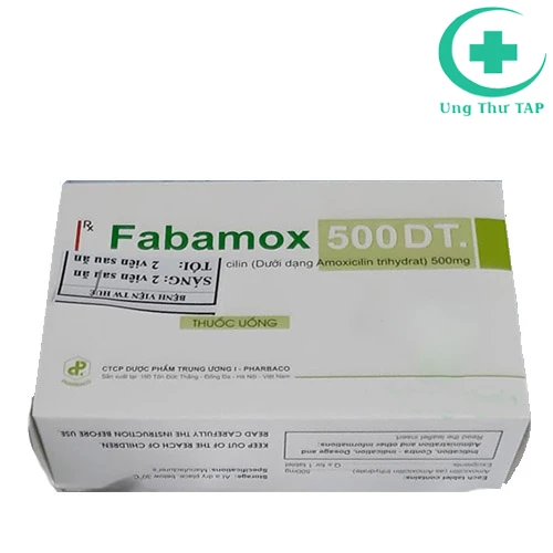 Fabamox 500 DT (Viên nén phân tán) - Thuốc trị nhiễm khuẩn 