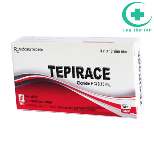 Tepirace - Thuốc chống tăng huyết áp hiệu quả của Davipharm