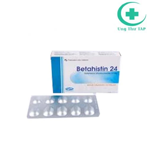 Betahistin 24 - Thuốc điều trị chóng mặt hội, chứng Meniere