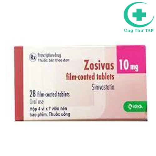 Zosivas 10mg - Thuốc điều trị tăng Cholesterol trong máu