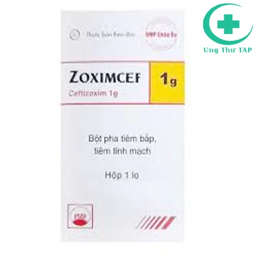 Zoximcef 1 g - Thuốc kháng sinh trị nhiễm khuẩn, nhiễm trùng