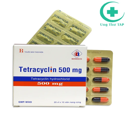 Tetracyclin 500mg Domesco - Thuốc trị nhiễm khuẩn hiệu quả