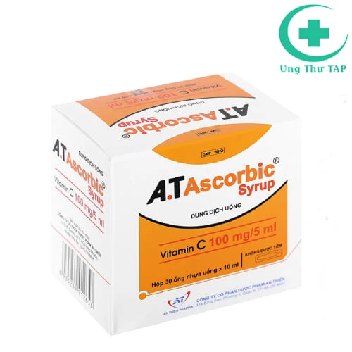 A.T Ascorbic syrup (ống 5ml) - Thuốc bổ sung vitamin C cho cơ thể