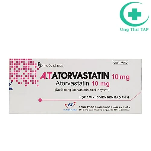 A.T Atorvastatin 10 mg - Thuốc điều trị tăng cholesterol