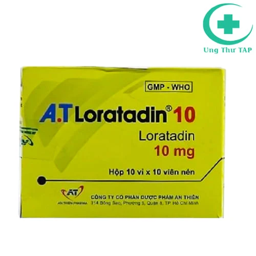 A.T Loratadin 10mg - Thuốc điều trị viêm mũi dị ứng, mề đay