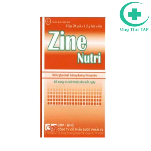 Zine Nutri - Thuốc bổ sung kẽm và tăng cường hệ miễn dịch