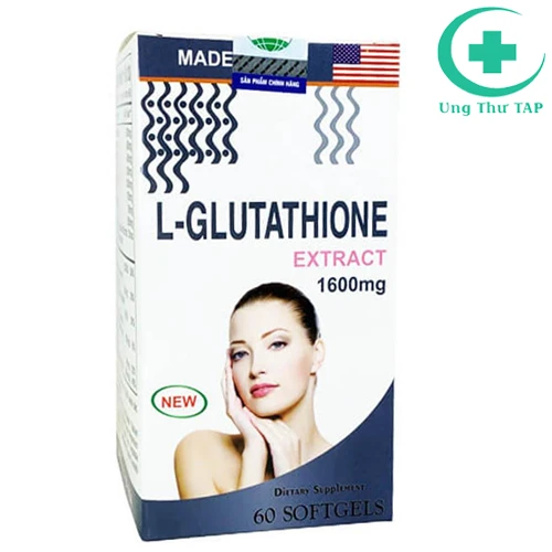 L-Glutathione Extract 1600mg của Mỹ - Viên uống chống lão hóa da