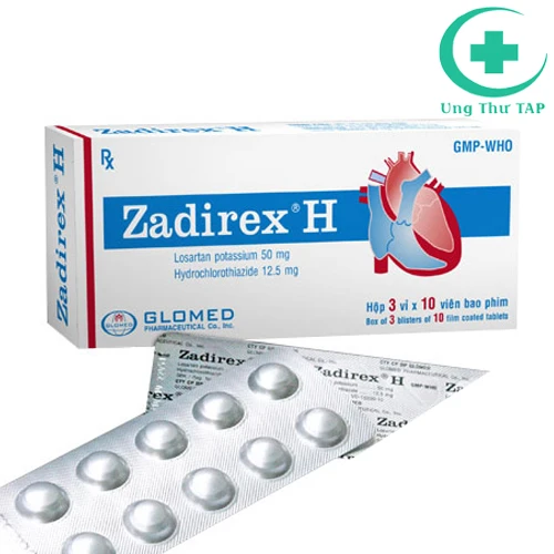 Zadirex H - Thuốc điều trị tăng huyết áp hiệu quả của Glomed