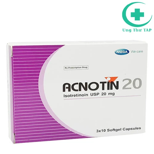 Acnotin 20 - Thuốc điều trị mụn trứng cá nặng của Thái Lan