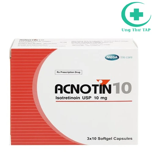 Acnotin 10 - Thuốc trị mụn trứng cá, mụn bọc thể nặng