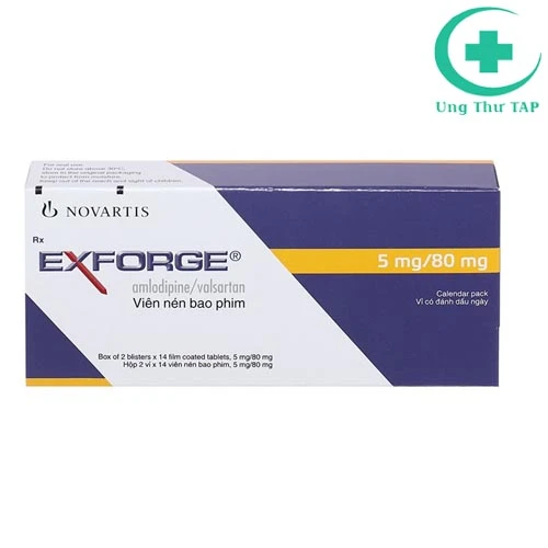 Exforge tab 5mg/ 80mg - Thuốc điều trị tăng huyết áp hiệu quả