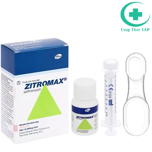 Zitromax 200mg/5ml - Thuốc điều trị viêm phế quản, viêm phổi