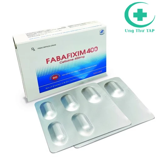 Fabafixim 400 - Thuốc trị nhiễm khuẩn đường tiết niệu, hô hấp