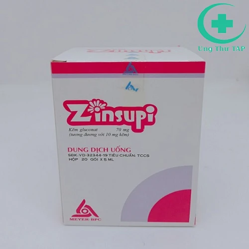 Zinsupi - Thuốc bổ sung kẽm và dự phòng thiếu kẽm của Meyer