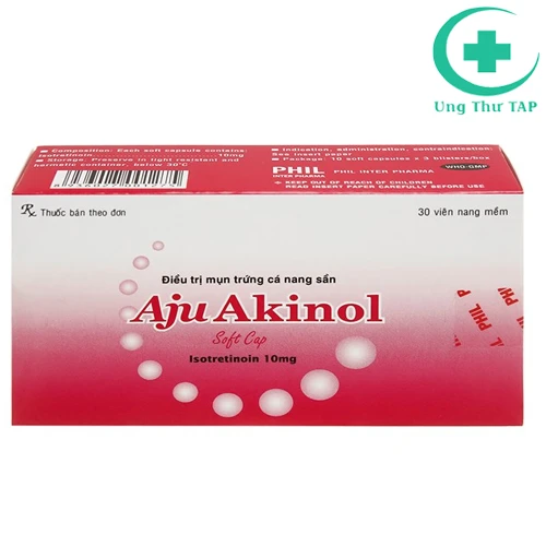 Aju Akinol 10mg - Thuốc điều trị mụn trứng cá nặng có mủ