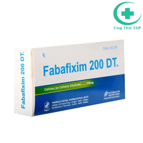 Fabafixim 200 DT - Thuốc trị nhiễm khuẩn hô hấp, tiết niệu