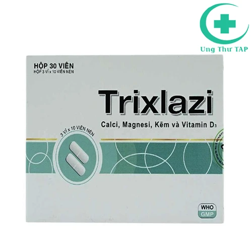 Trixlazi - Thuốc bổ sung khoáng chất, giúp chắc xương, răng