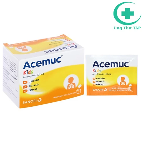 Acemuc 100mg - Thuốc long đờm, tiêu nhầy dành cho trẻ em