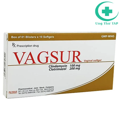 Viên Đặt Vagsur - Thuốc điều trị viêm âm đạo hiệu quả