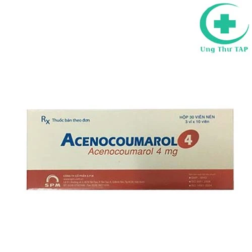 Acenocoumarol 4mg - Thuốc phòng và điều trị nhồi máu cơ tim