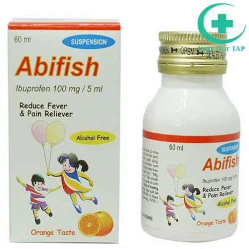Abifish - Thuốc hạ sốt, giảm các triệu chứng cảm cúm, cảm lạnh