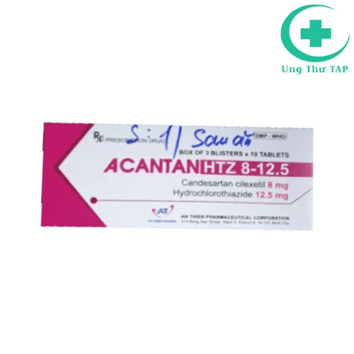 Acantan HTZ 8-12.5 - Thuốc điều trị tăng huyết áp của An Thiên