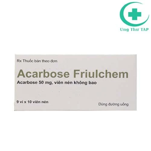 Acarbose Friulchem 50mg - thuốc điều trị đái tháo đường tuyp 2