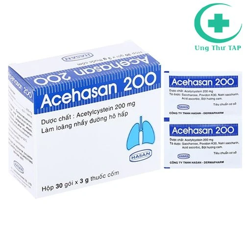 Acehasan 200 (gói) - Thuốc điều trị rối loạn bài tiết chất nhầy