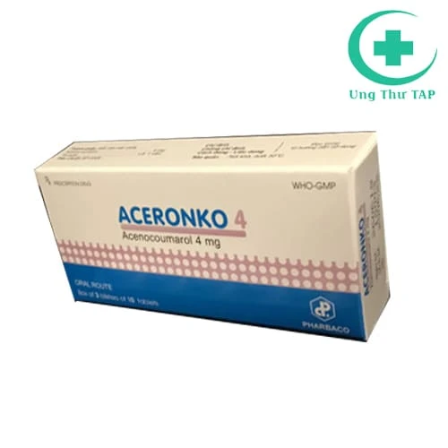 Aceronko 4 - Thuốc điều trị nhồi máu cơ tim hiệu quả của Pharbaco