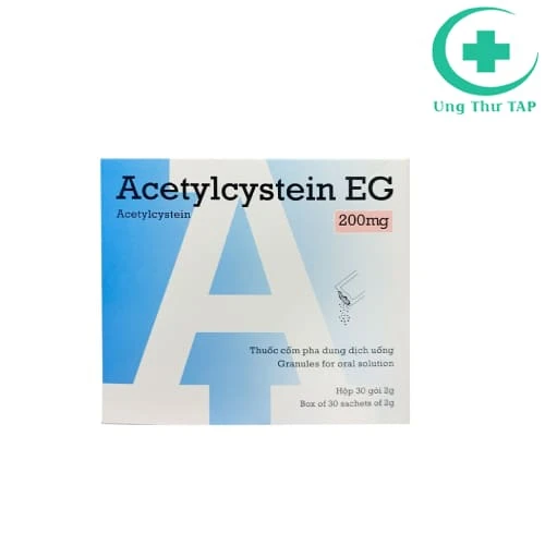 Acetylcysteine EG 200mg Pymepharco - Điều trị viêm phế quản