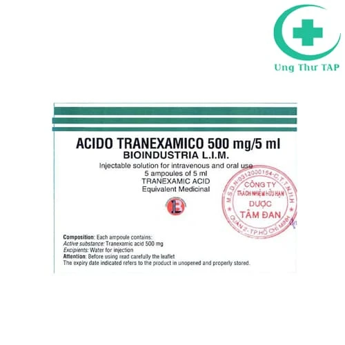 Acido Tranexamico Bioindustria L.I.M - Thuốc điều trị chảy máu hiệu quả