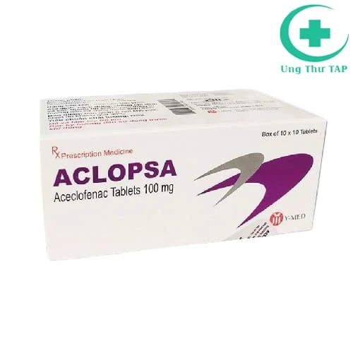 Aclopsa 100mg Zim Lab - Thuốc giảm đau, kháng viêm của Ấn Độ