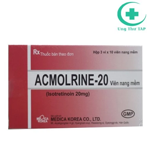 Acmolrine - 20 Soft Capsule - Thuốc trị mụn trứng cá thể nặng
