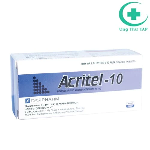 ACRITEL-10 - Thuốc điều trị viêm mũi dị ứng hiệu quả