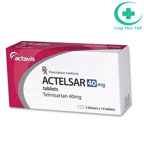 Actelsar 40mg Actavis - Thuốc điều trị cao huyết áp vô căn