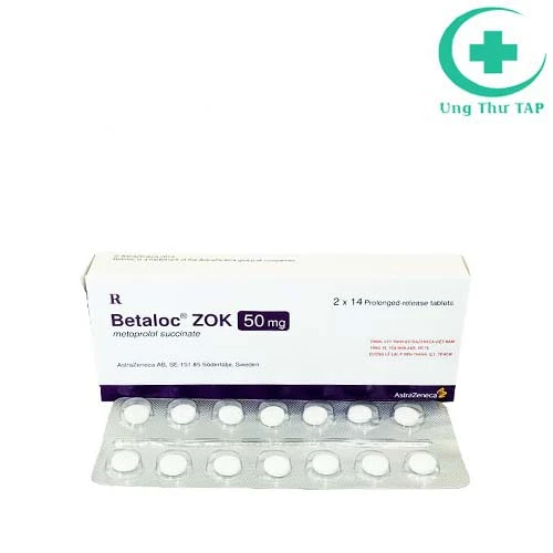 Betaloc Zok 50mg - Thuốc điều trị tăng huyết áp của AstraZeneca