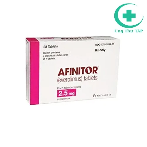 Afinitor 2.5 mg - Thuốc trị ung thư vú hiệu quả của Thụy Sĩ