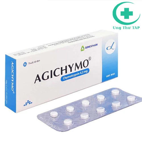 Agichymo Chymotrypsin 4.2mg - Thuốc kháng viêm, trị phù nề