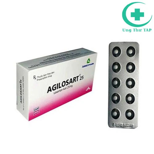 Agilosart 25mg - Thuốc điều trị tăng huyết áp, nhồi máu cơ tim